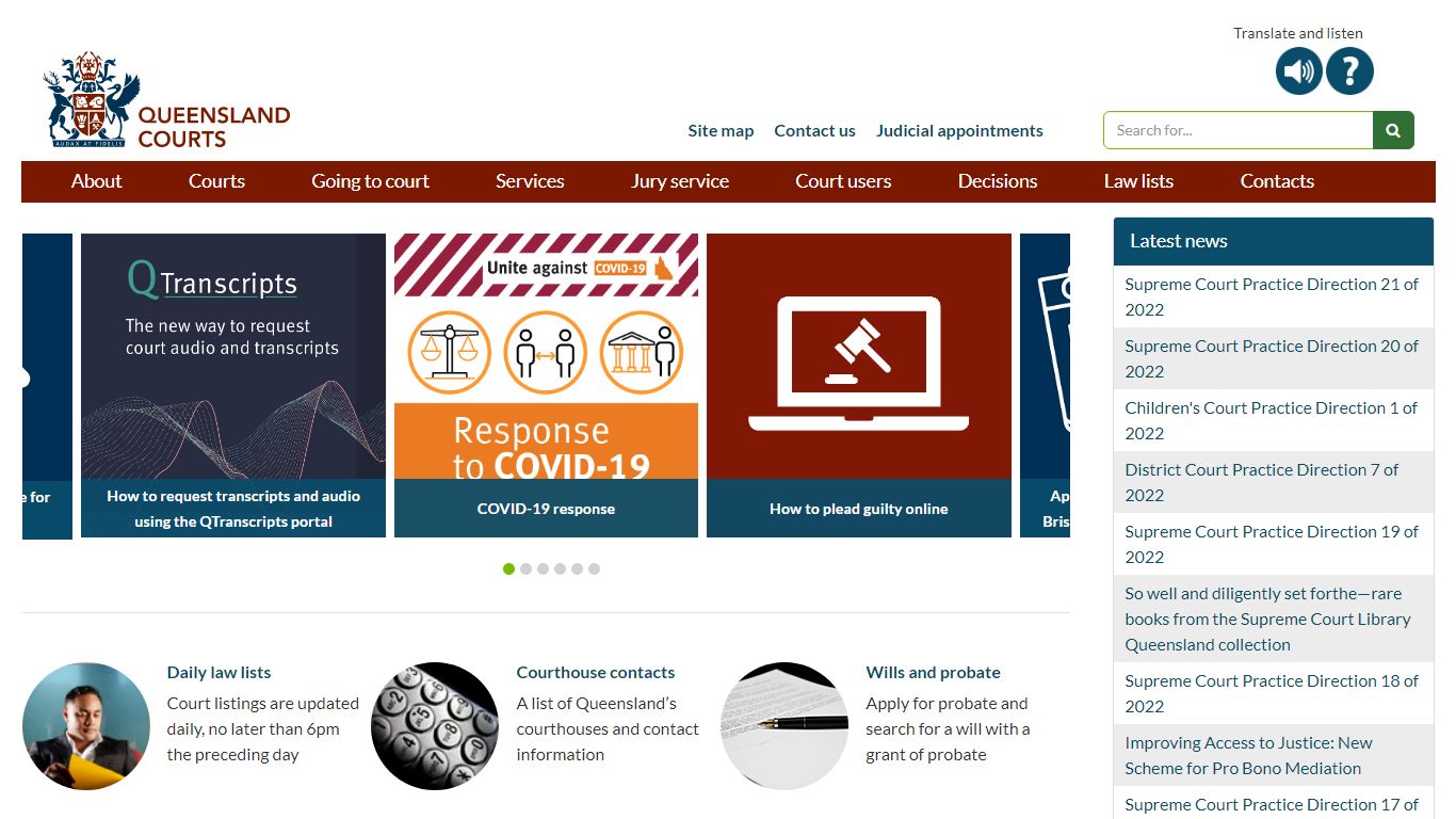 Daily Law List - courts.qld.gov.au